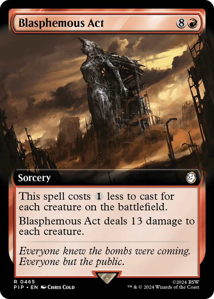 Blasphemous Act · Fallout