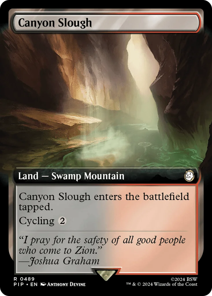 Canyon Slough · Fallout