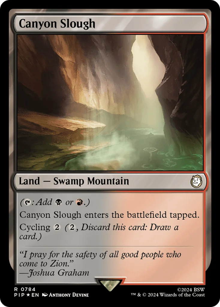 Canyon Slough · Fallout