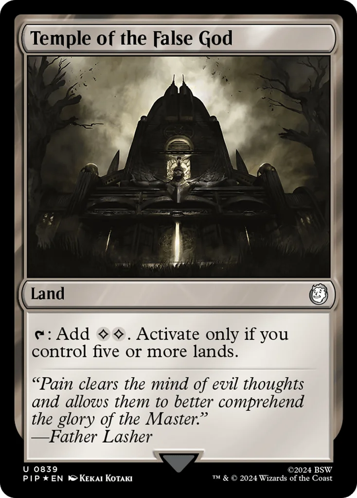 Temple of the False God · Fallout