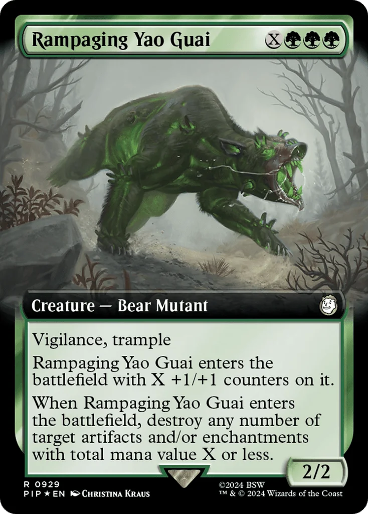 Rampaging Yao Guai · Fallout