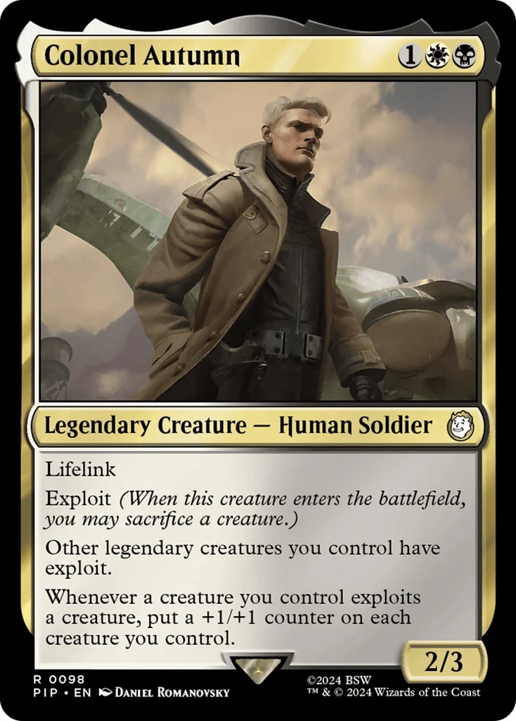 Colonel Autumn · Fallout