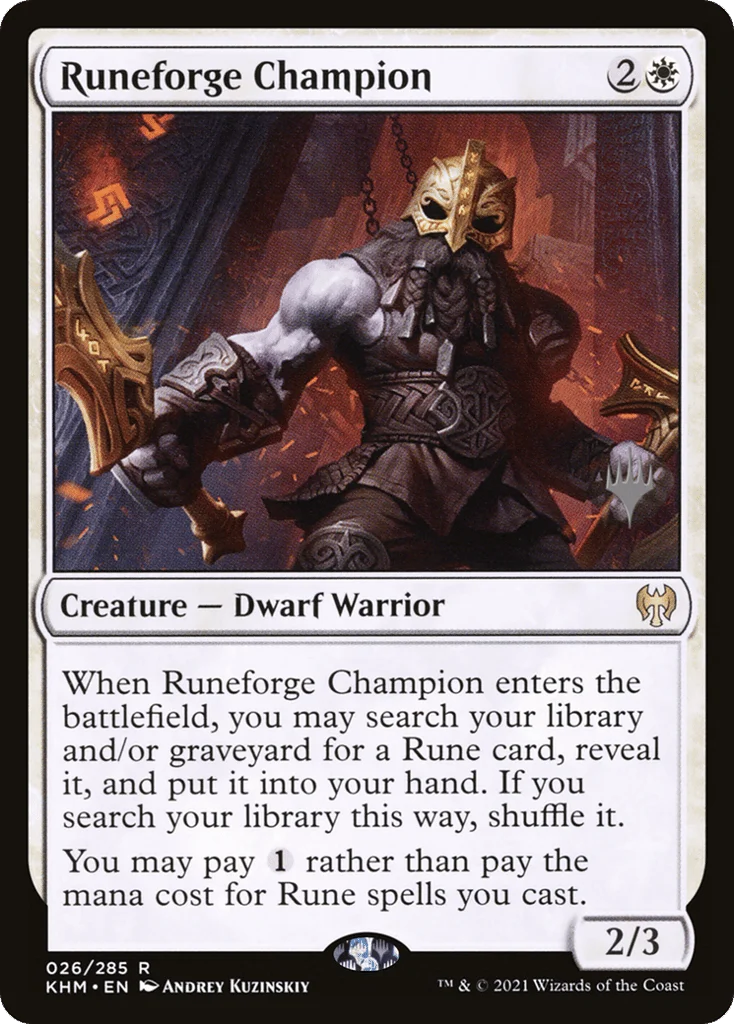 Runeforge Champion · Kaldheim Promos