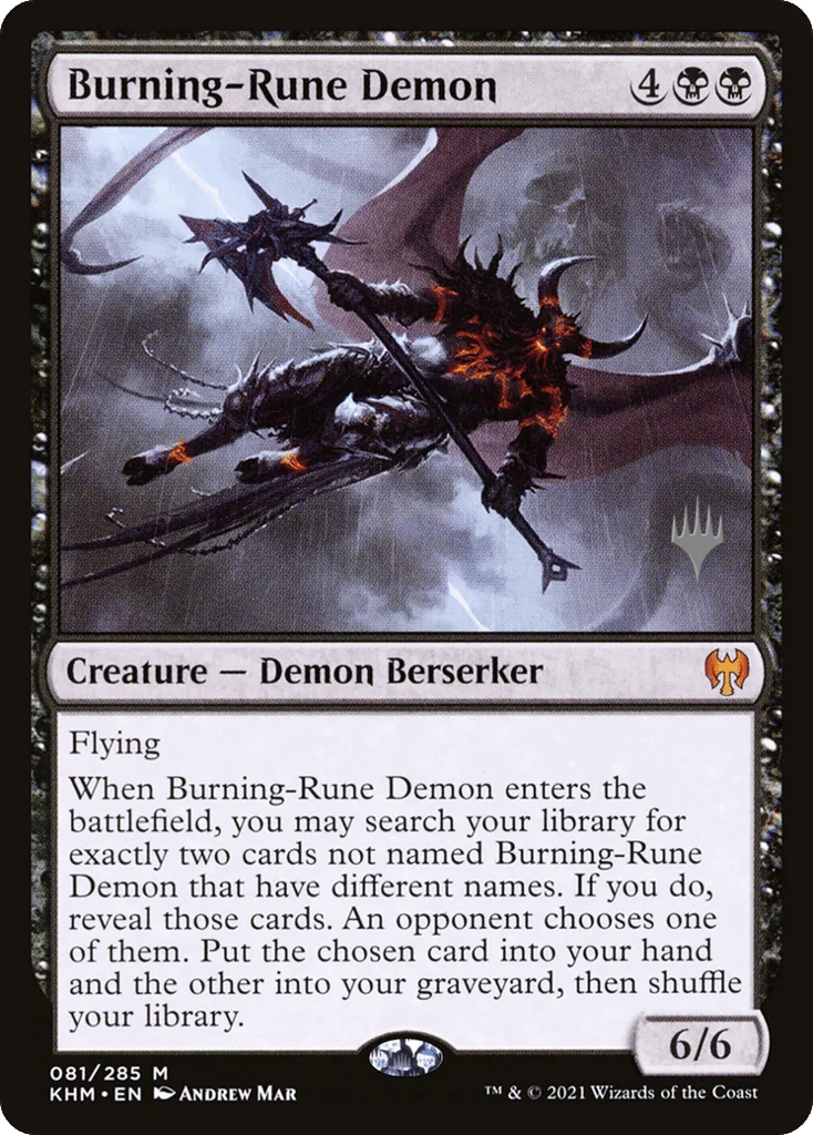 Burning-Rune Demon · Kaldheim Promos
