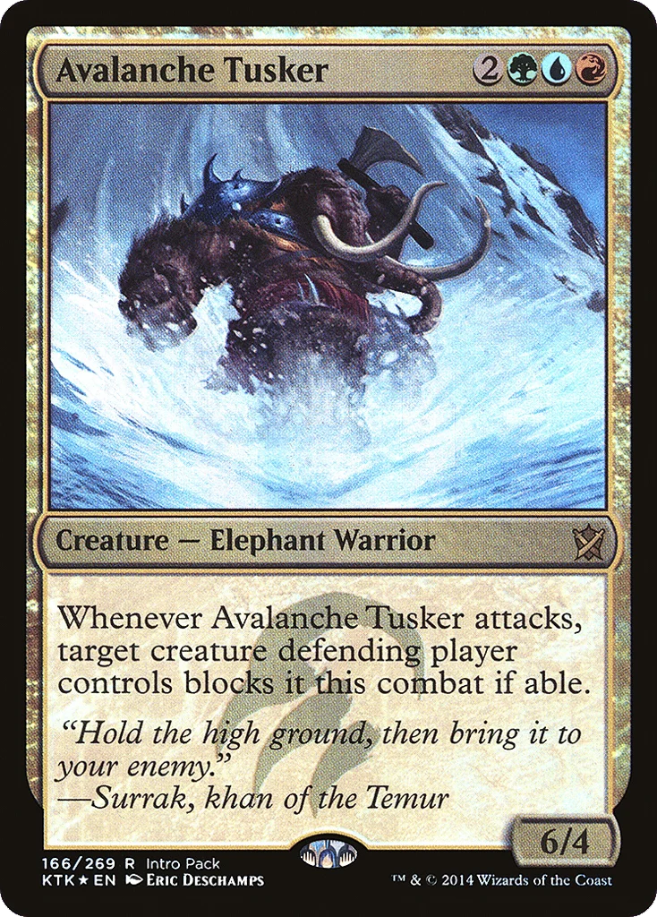 Avalanche Tusker · Khans of Tarkir Promos