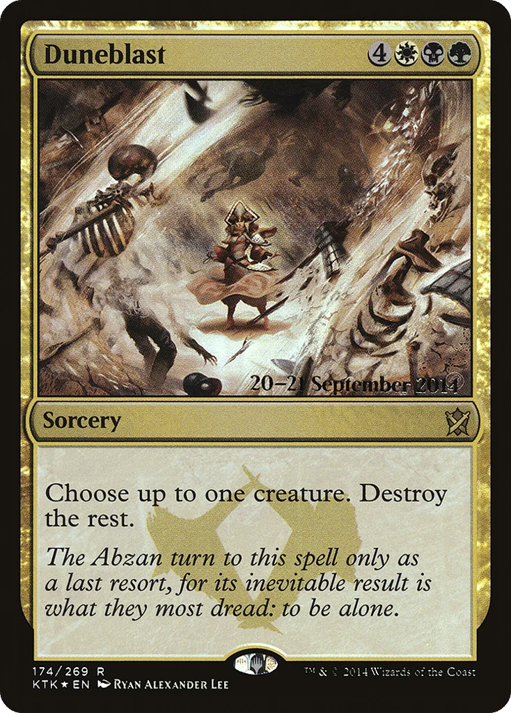 Duneblast · Khans of Tarkir Promos