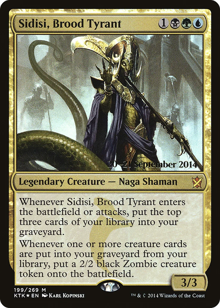 Sidisi, Brood Tyrant · Khans of Tarkir Promos