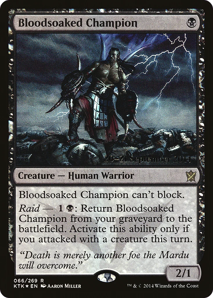 Bloodsoaked Champion · Khans of Tarkir Promos