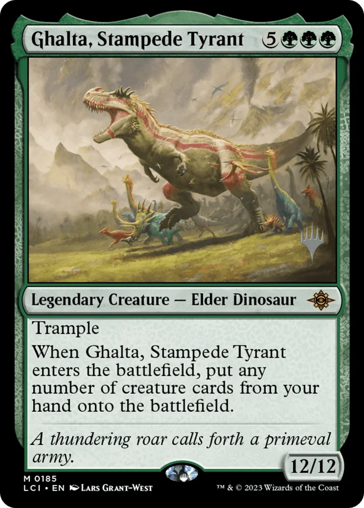 Ghalta, Stampede Tyrant · The Lost Caverns of Ixalan Promos
