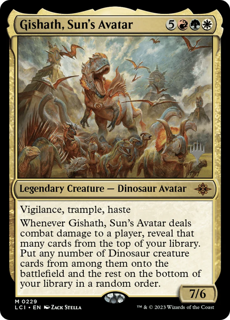 Gishath, Sun's Avatar · The Lost Caverns of Ixalan Promos