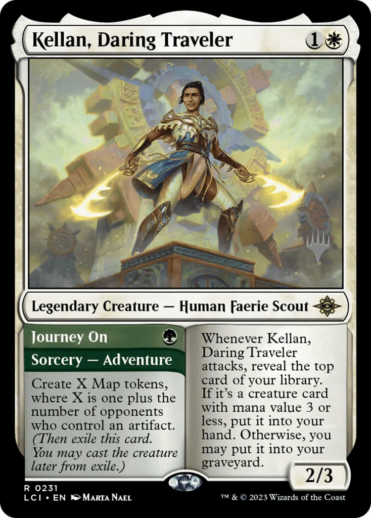 Kellan, Daring Traveler // Journey On · The Lost Caverns of Ixalan Promos