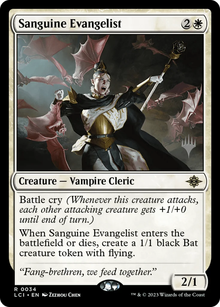 Sanguine Evangelist · The Lost Caverns of Ixalan Promos