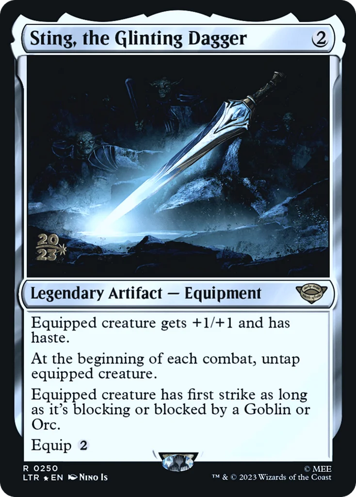 Sting, the Glinting Dagger · Tales of Middle-earth Promos