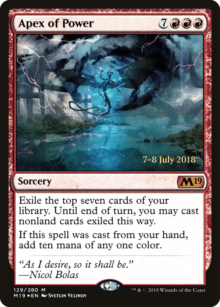 Apex of Power · Core Set 2019 Promos