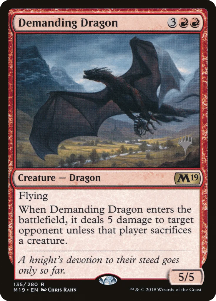 Demanding Dragon · Core Set 2019 Promos