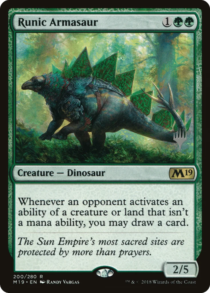 Runic Armasaur · Core Set 2019 Promos