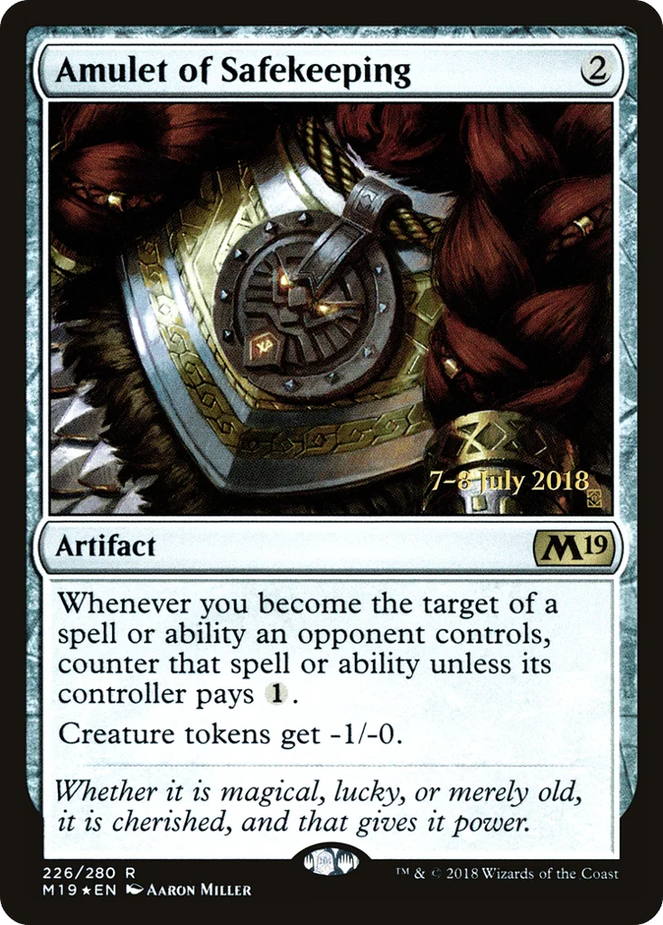 Amulet of Safekeeping · Core Set 2019 Promos