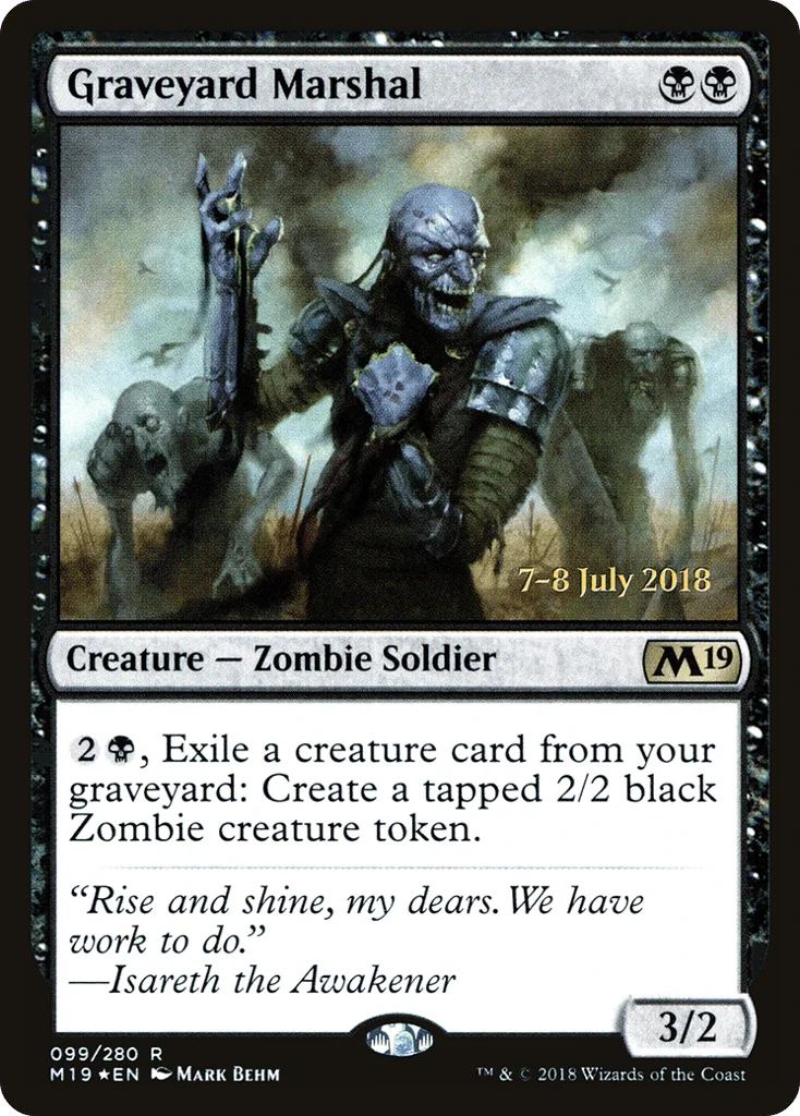 Graveyard Marshal · Core Set 2019 Promos