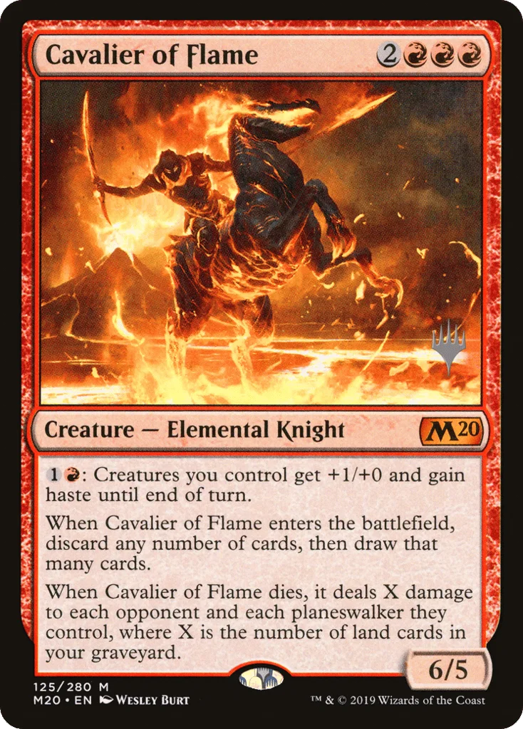 Cavalier of Flame · Core Set 2020 Promos