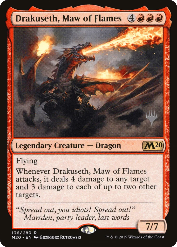 Drakuseth, Maw of Flames · Core Set 2020 Promos