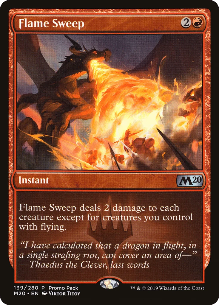 Flame Sweep · Core Set 2020 Promos