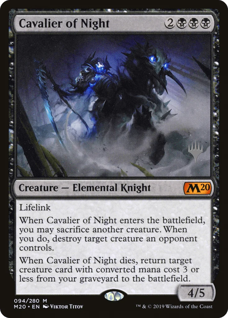 Cavalier of Night · Core Set 2020 Promos