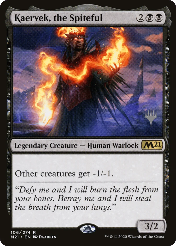 Kaervek, the Spiteful · Core Set 2021 Promos