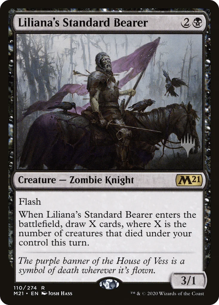 Liliana's Standard Bearer · Core Set 2021 Promos
