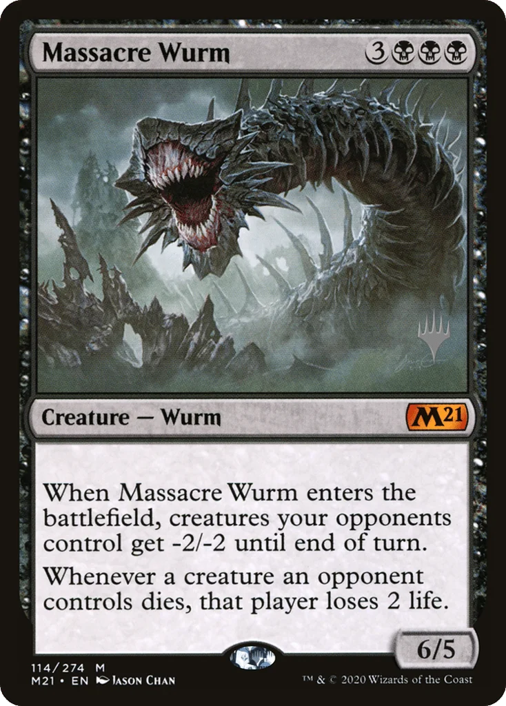 Massacre Wurm · Core Set 2021 Promos