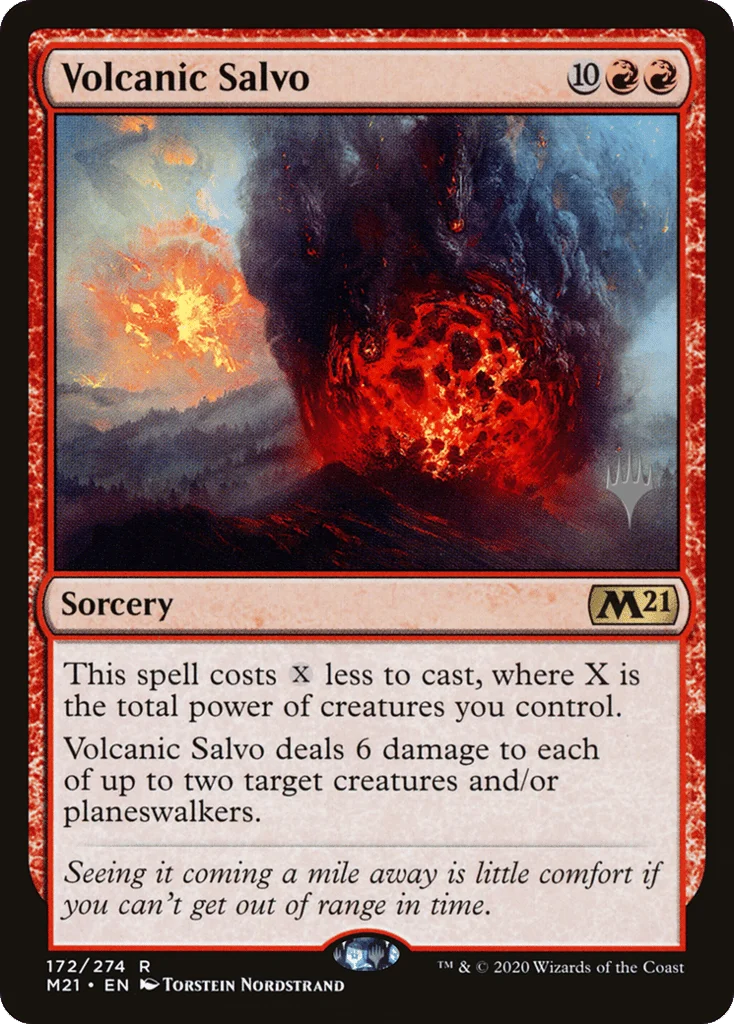 Volcanic Salvo · Core Set 2021 Promos