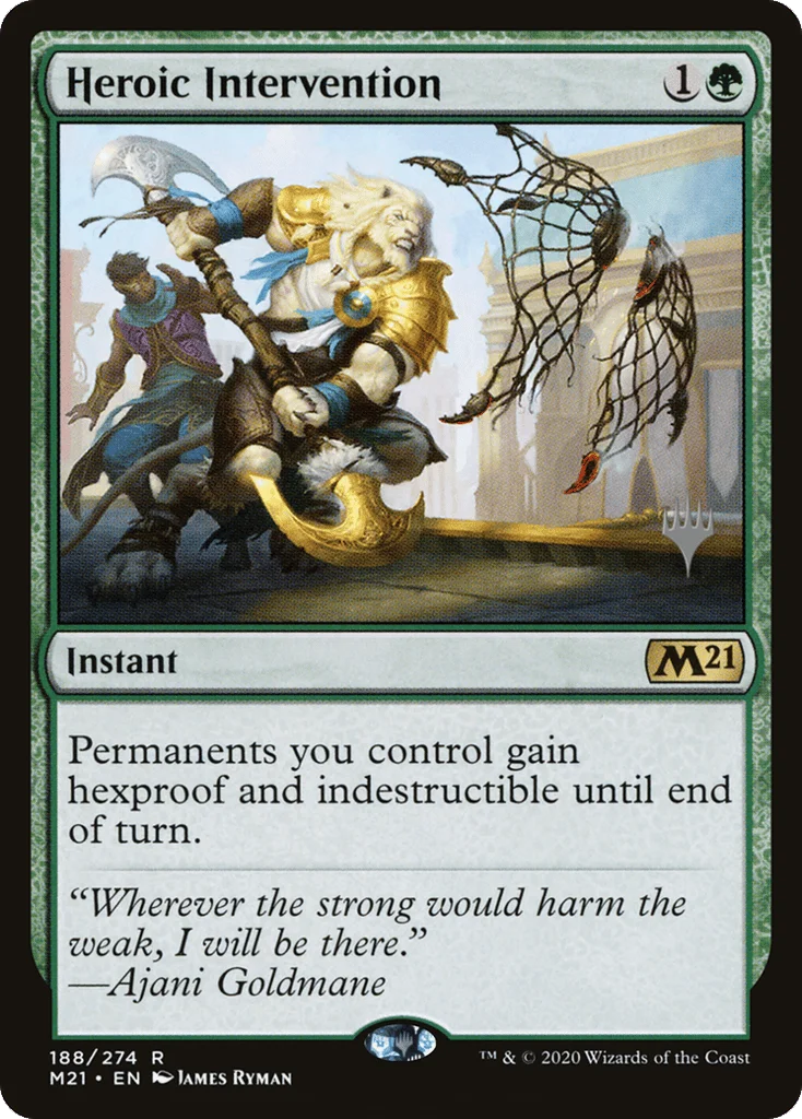 Heroic Intervention · Core Set 2021 Promos