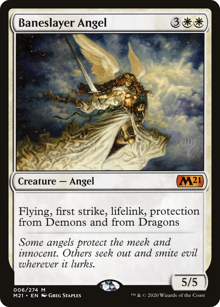 Baneslayer Angel · Core Set 2021 Promos