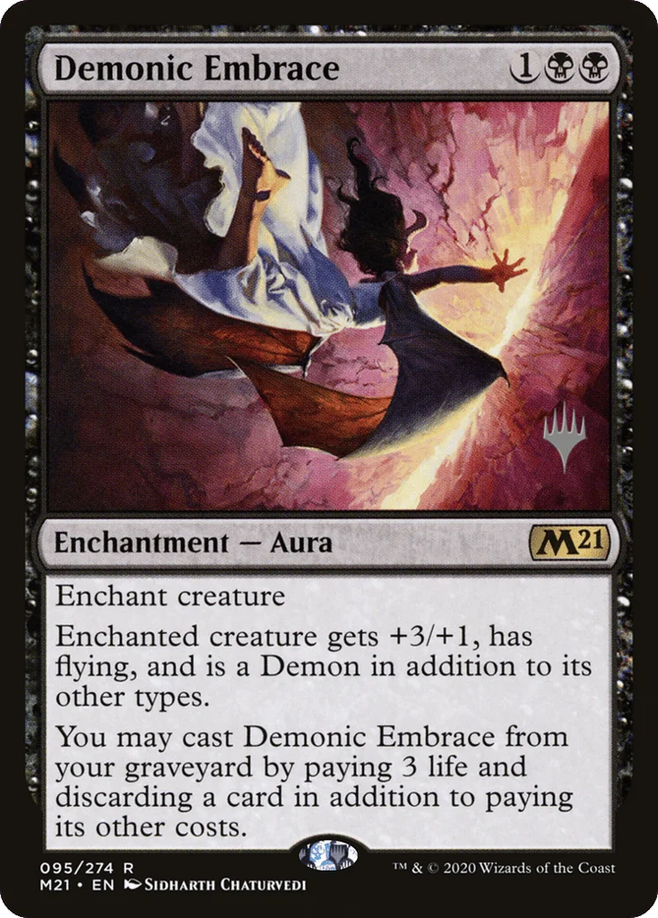 Demonic Embrace · Core Set 2021 Promos