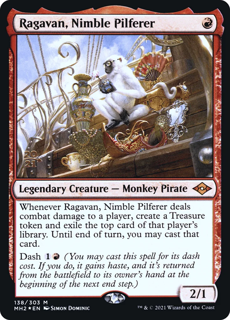 Ragavan, Nimble Pilferer · Modern Horizons 2 Promos