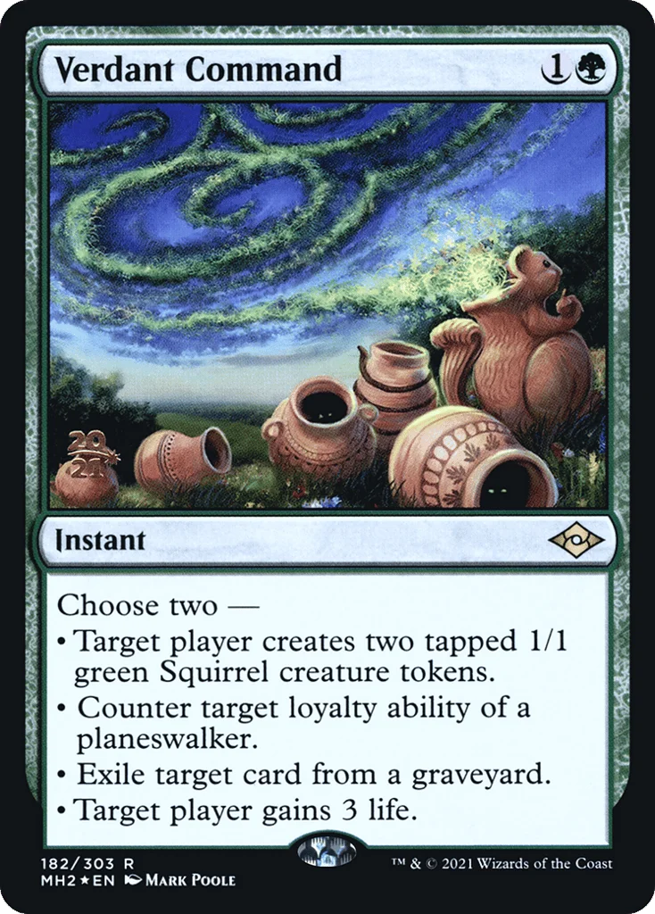 Verdant Command · Modern Horizons 2 Promos