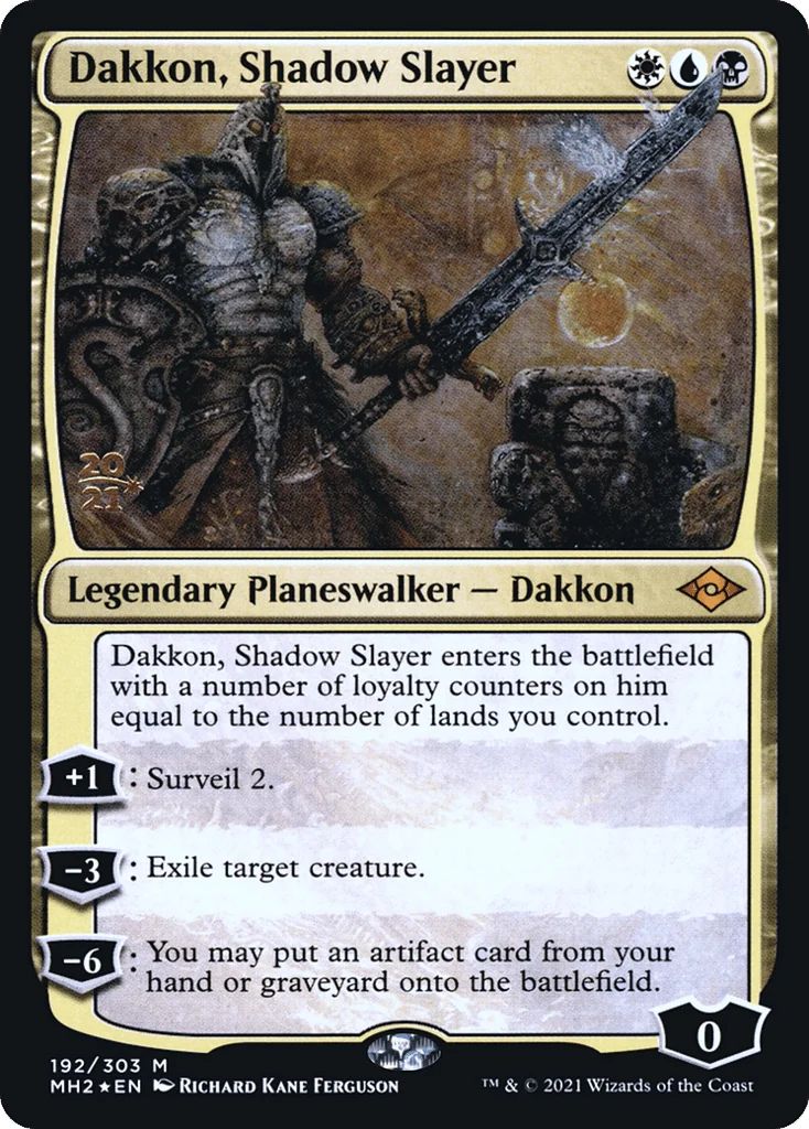 Dakkon, Shadow Slayer · Modern Horizons 2 Promos