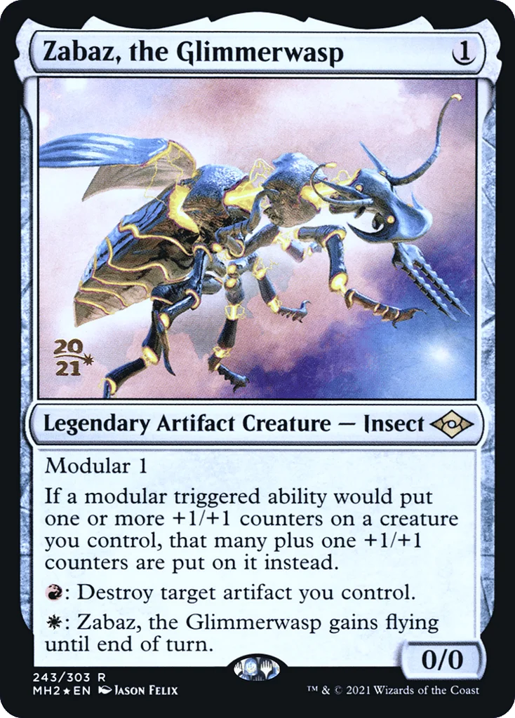 Zabaz, the Glimmerwasp · Modern Horizons 2 Promos