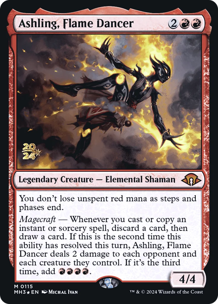 Ashling, Flame Dancer · Modern Horizons 3 Promos