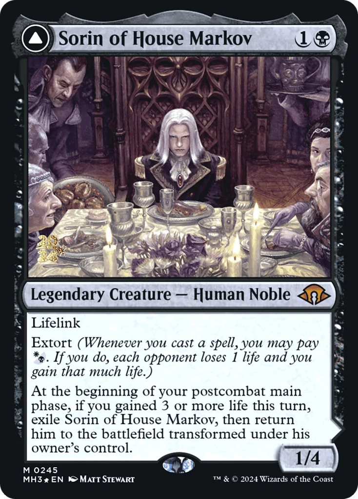 Sorin of House Markov // Sorin, Ravenous Neonate · Modern Horizons 3 Promos