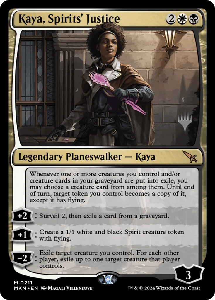 Kaya, Spirits' Justice · Murders at Karlov Manor Promos