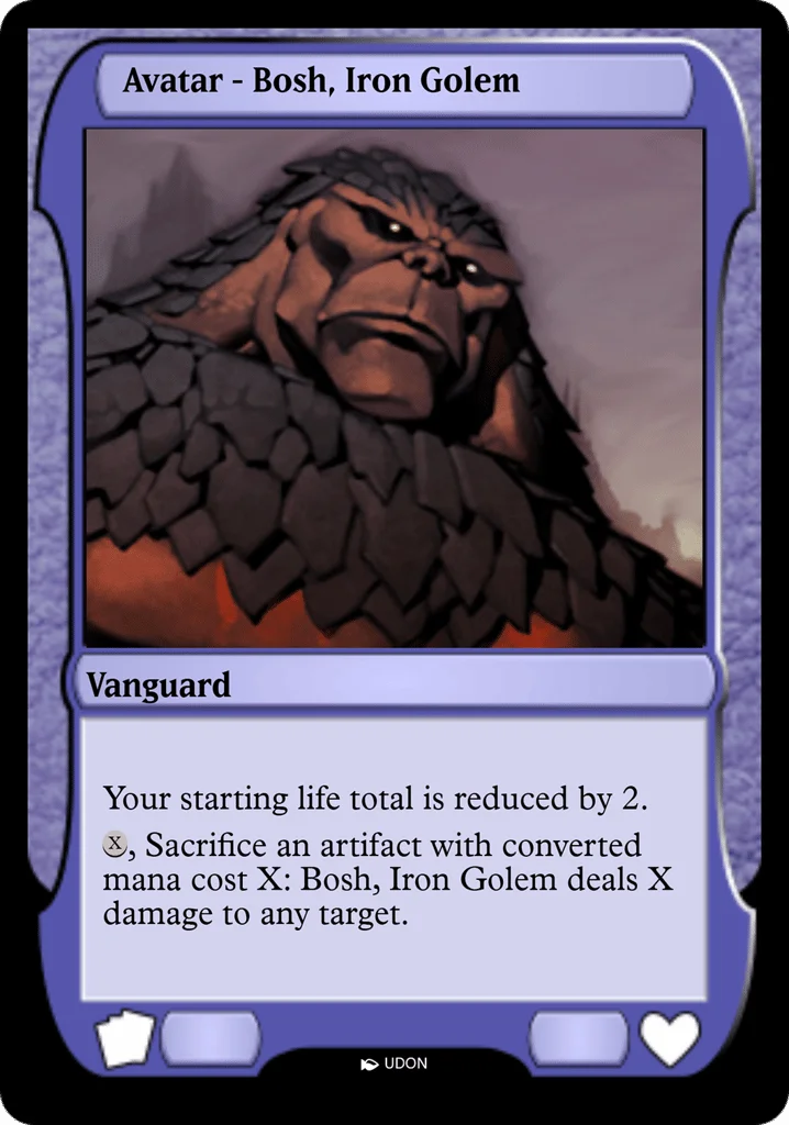Bosh, Iron Golem Avatar · Magic Online Avatars