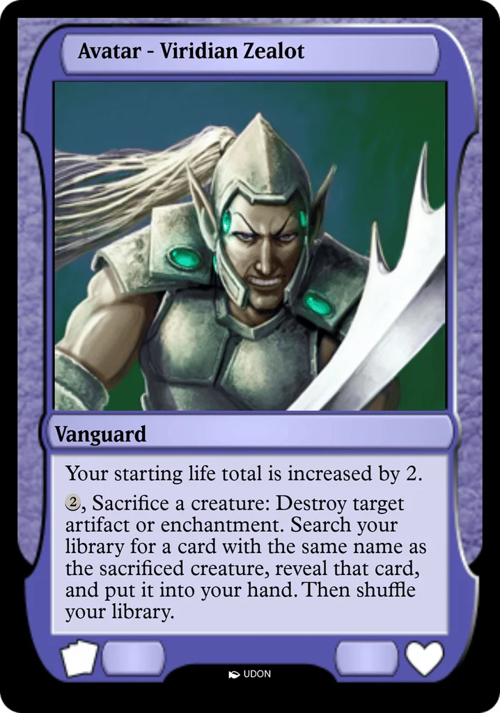 Viridian Zealot Avatar · Magic Online Avatars