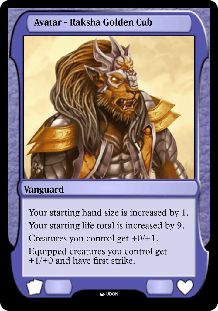 Raksha Golden Cub Avatar · Magic Online Avatars