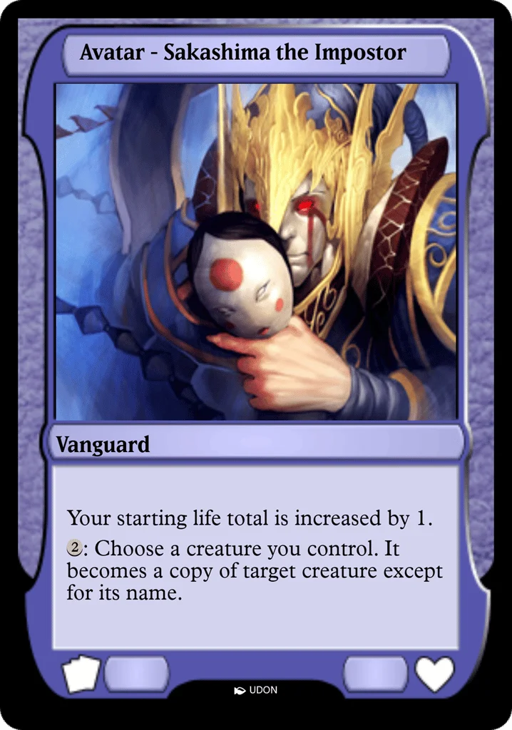 Sakashima the Impostor Avatar · Magic Online Avatars