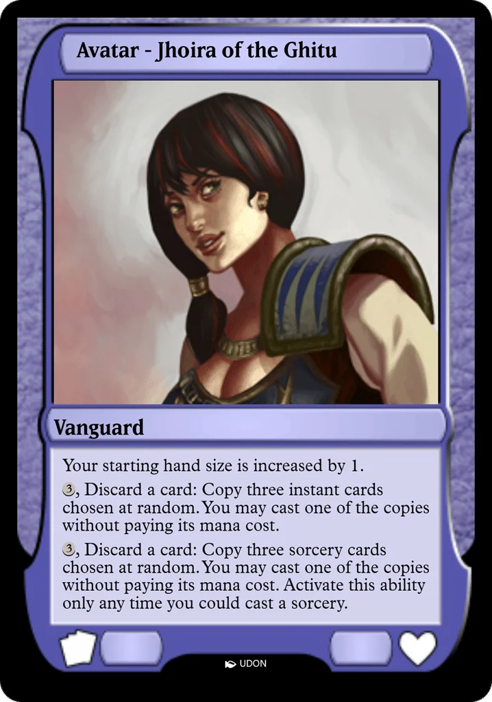 Jhoira of the Ghitu Avatar · Magic Online Avatars