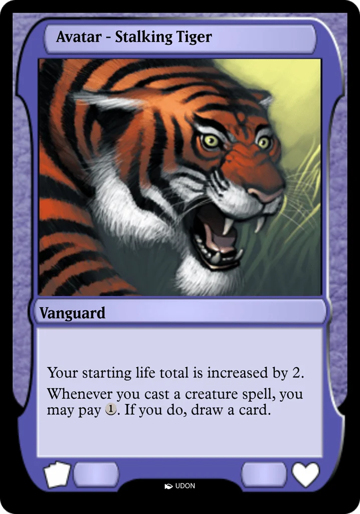 Stalking Tiger Avatar · Magic Online Avatars
