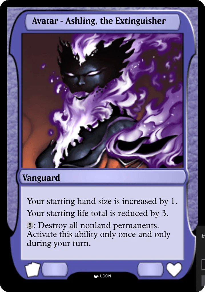 Ashling, the Extinguisher Avatar · Magic Online Avatars