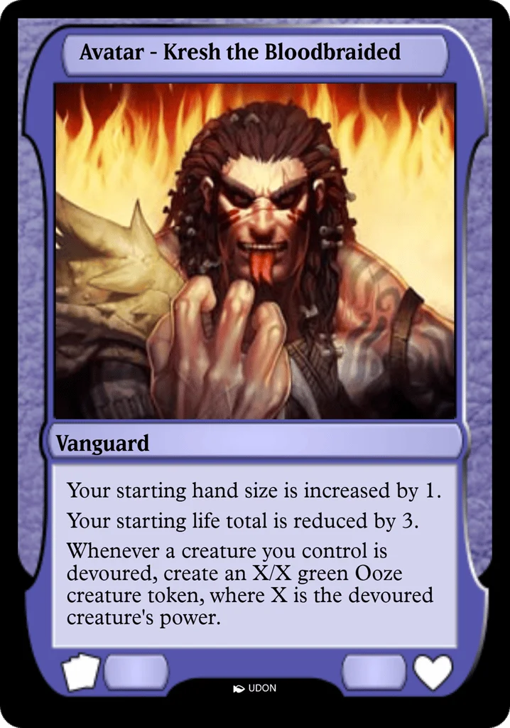 Kresh the Bloodbraided Avatar · Magic Online Avatars