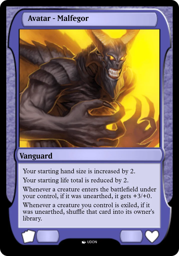 Malfegor Avatar · Magic Online Avatars