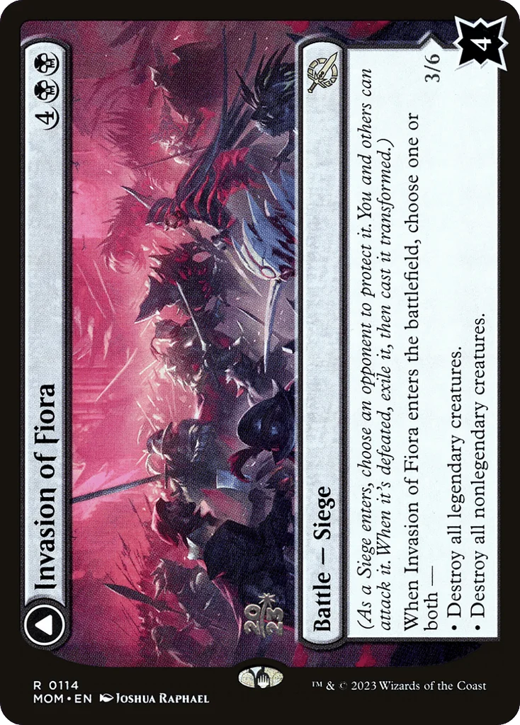Invasion of Fiora // Marchesa, Resolute Monarch · March of the Machine Promos